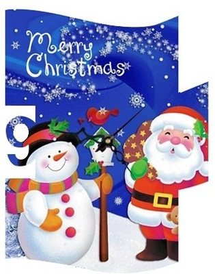 30% OFF on Smileonline Wishing Christmas -9W-01 Analog Wall Clock Multicolor