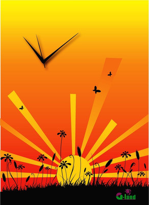 16% OFF on G-land Wooden morning sun Analog Wall Clock Multicolor 16% OFF on G-land Wooden morning sun Analog Wall Clock Multicolor