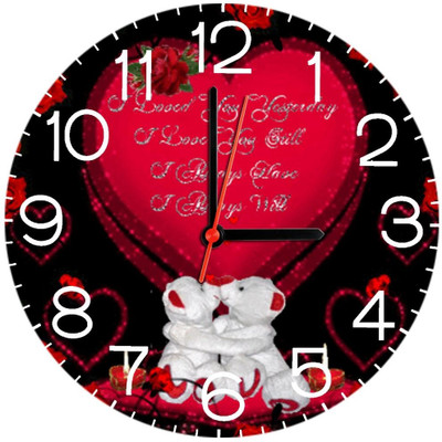 23% OFF on Ellicon B318 Love Teddy Analog Wall Clock Multicolor 23% OFF on Ellicon B318 Love Teddy Analog Wall Clock Multicolor