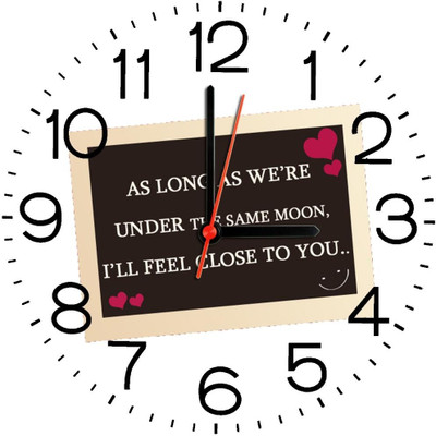23% OFF on Ellicon B306 Quote About Love Analog Wall Clock Multicolor 23% OFF on Ellicon B306 Quote About Love Analog Wall Clock Multicolor