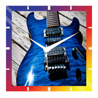 50% OFF on Moneysaver Music Instruments Guitars Ibanez Analog Wall Clock Multicolor