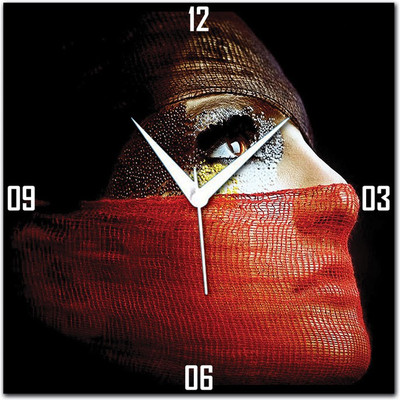 70% OFF on WebPlaza Kartel Pretty Face Analog Wall Clock Multicolor