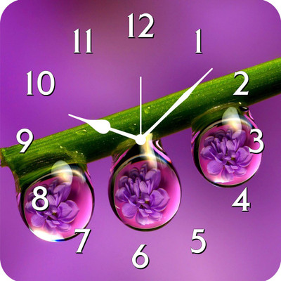 50% OFF on FurnishFantasy Water Drops Analog Wall Clock Multicolor 50% OFF on FurnishFantasy Water Drops Analog Wall Clock Multicolor