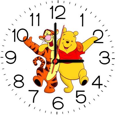 23% OFF on Ellicon B98 Pooh And Tiger Cartoon Analog Wall Clock White 23% OFF on Ellicon B98 Pooh And Tiger Cartoon Analog Wall Clock White