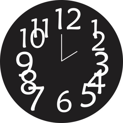 14% OFF on Everyday Gifts Trendy Design Analog Wall Clock Black