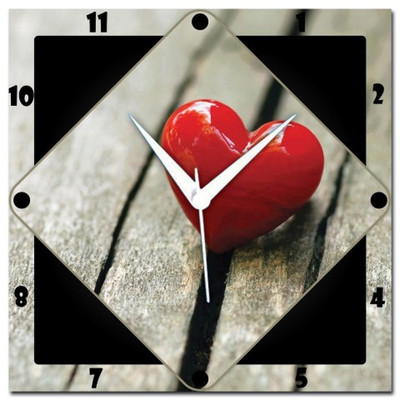 72% OFF on Amore Red Heart 107616 Analog Wall Clock Multicolor 72% OFF on Amore Red Heart 107616 Analog Wall Clock Multicolor
