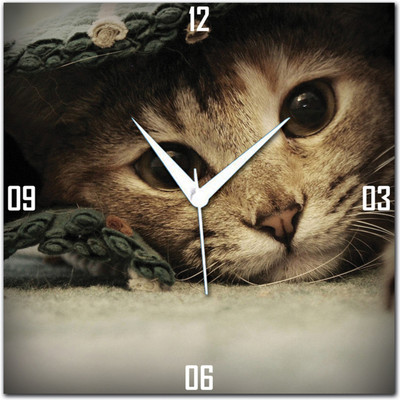 72% OFF on Amore Cat Analog Wall Clock Multicolor 72% OFF on Amore Cat Analog Wall Clock Multicolor