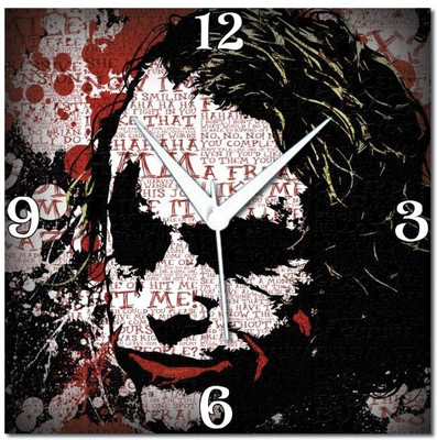 70% OFF on WebPlaza Typography Joker Analog Wall Clock Multicolor