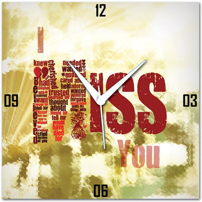 72% OFF on Amore Miss You Analog Wall Clock Multicolor 72% OFF on Amore Miss You Analog Wall Clock Multicolor