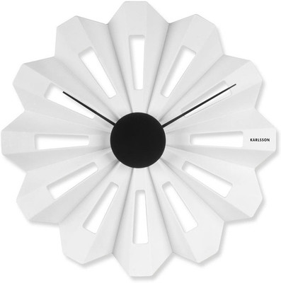 Karlsson Lotus Flower Analog Wall Clock White Karlsson Lotus Flower Analog Wall Clock White