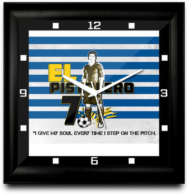 73% OFF on ShopMantra SuáRez Uruguay Football Square Analog Wall Clock Black