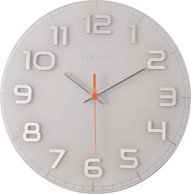 Nextime Classy Round Analog 30.226000000000003 cm Dia Wall Clock White Nextime Classy Round Analog 30.226000000000003 cm Dia Wall Clock White