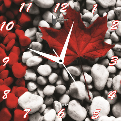 61% OFF on Lycans Leaf & Stones Analog Wall Clock Red, White 61% OFF on Lycans Leaf & Stones Analog Wall Clock Red, White