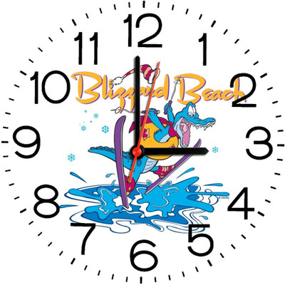 23% OFF on Ellicon B202 Blizzard Beach Design Analog Wall Clock White