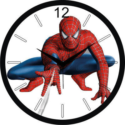 61% OFF on Regent Spider-Man Rc 9106 Analog Wall Clock Black