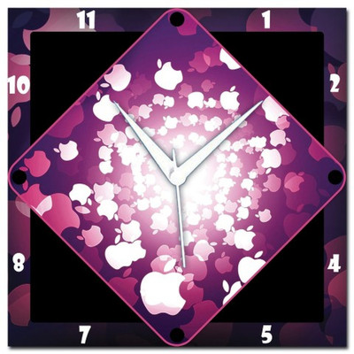 72% OFF on Amore Apple Abstract Analog Wall Clock Purple 72% OFF on Amore Apple Abstract Analog Wall Clock Purple