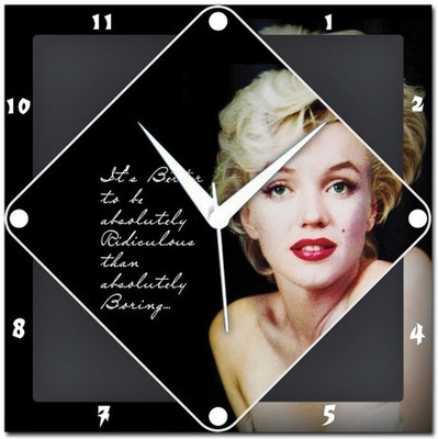 70% OFF on WebPlaza Marilyn Monroe Analog Wall Clock Multicolor