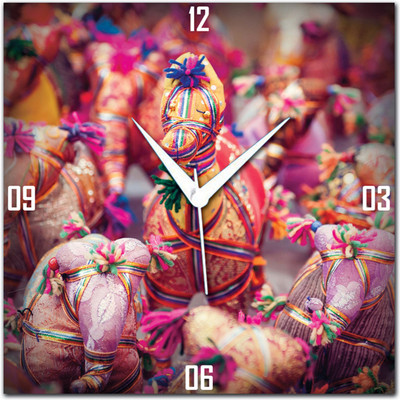 72% OFF on Amore Abstract 6 Analog Wall Clock Pink