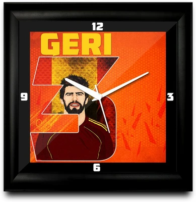 73% OFF on ShopMantra Piqué Spain Football Square Analog Wall Clock Black