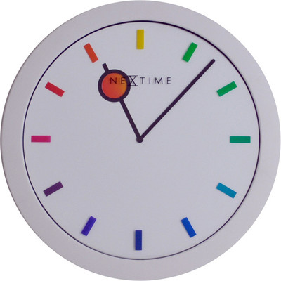 2% OFF on Nextime Colour Change Analog 27.94 cm Dia Wall Clock White