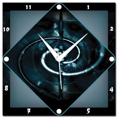 72% OFF on Amore Spiral Abstract Analog Wall Clock Multicolor