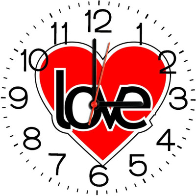 23% OFF on Ellicon B269 Love Heart Analog Wall Clock White 23% OFF on Ellicon B269 Love Heart Analog Wall Clock White