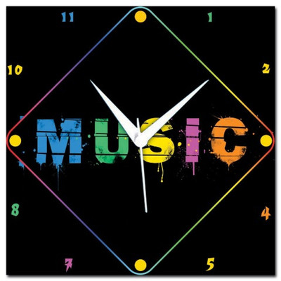 72% OFF on Amore Music Analog Wall Clock Black 72% OFF on Amore Music Analog Wall Clock Black
