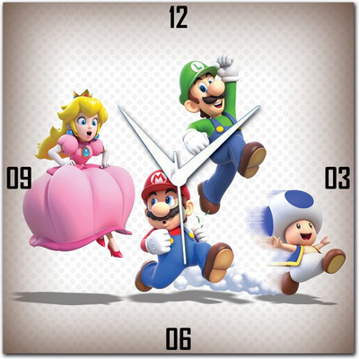 70% OFF on WebPlaza Super Mario2 Analog Wall Clock Multicolor