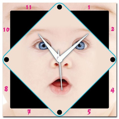 72% OFF on Amore Cute Baby 107324 Analog Wall Clock Multicolor