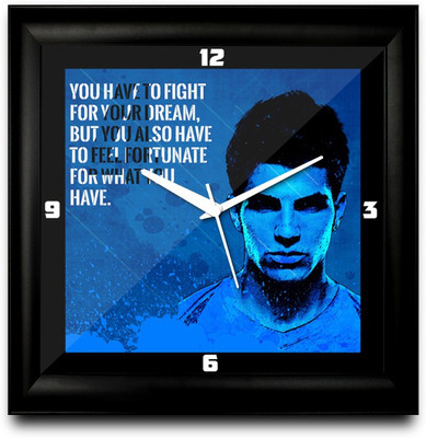 73% OFF on ShopMantra CECS Fabregas Footballer Square Analog Wall Clock Black