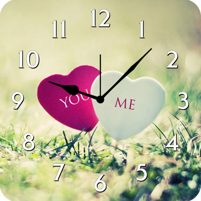 50% OFF on FurnishFantasy Love Analog Wall Clock Multicolor