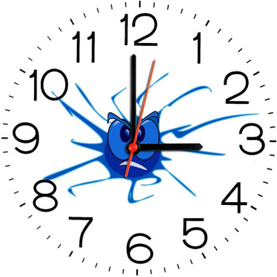 23% OFF on Ellicon B110 Blue Funny Faces Analog Wall Clock White 23% OFF on Ellicon B110 Blue Funny Faces Analog Wall Clock White