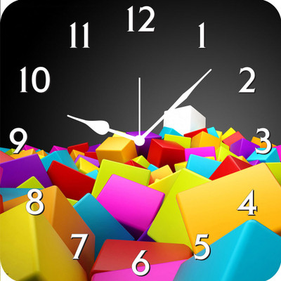 50% OFF on FurnishFantasy Colorful Square Analog Wall Clock Multicolor 50% OFF on FurnishFantasy Colorful Square Analog Wall Clock Multicolor