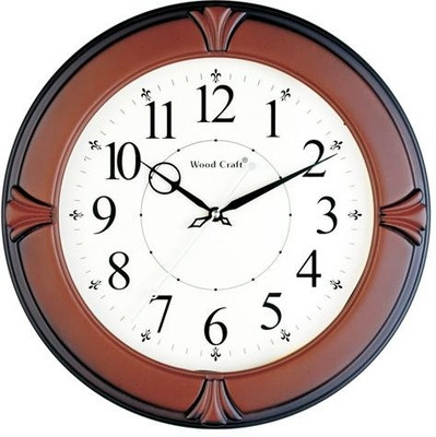 Wood Craft WS-1126 Analog Wall Clock Brown Wood Craft WS-1126 Analog Wall Clock Brown