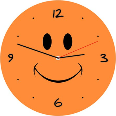 14% OFF on Everyday Gifts Smiley Analog Wall Clock Orange 14% OFF on Everyday Gifts Smiley Analog Wall Clock Orange
