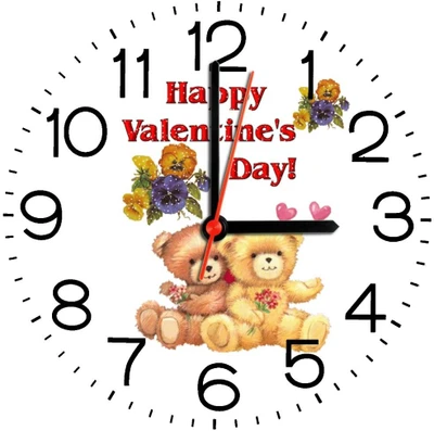 28% OFF on Ellicon 261 Happy Valentine'Sday Analog Wall Clock White 28% OFF on Ellicon 261 Happy Valentine'Sday Analog Wall Clock White