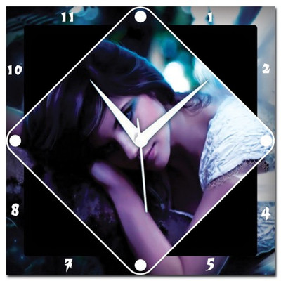 72% OFF on Amore Angel On Tree Analog Wall Clock Black