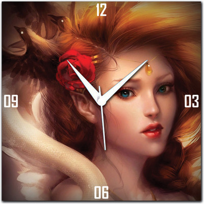 72% OFF on Amore Sweet Girl 113610 Analog Wall Clock Multicolor