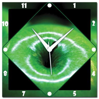72% OFF on Amore Green Apple Eye Analog Wall Clock Multicolor