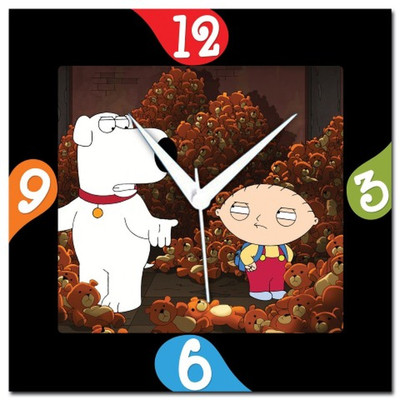 72% OFF on Amore Family Guy 107287 Analog Wall Clock Multicolor