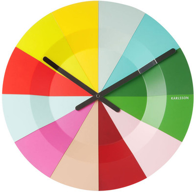 Karlsson Slices Colourful Analog Wall Clock Multicolor Karlsson Slices Colourful Analog Wall Clock Multicolor