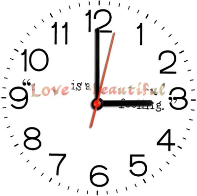 28% OFF on Ellicon 168 Love Is Beautiful Feeling Analog Wall Clock White 28% OFF on Ellicon 168 Love Is Beautiful Feeling Analog Wall Clock White