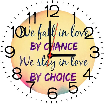 23% OFF on Ellicon B308 Love Quote Analog Wall Clock Multicolor 23% OFF on Ellicon B308 Love Quote Analog Wall Clock Multicolor