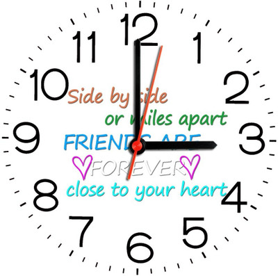 28% OFF on Ellicon 195 Friendship Quotes Analog Wall Clock White 28% OFF on Ellicon 195 Friendship Quotes Analog Wall Clock White