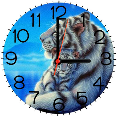 28% OFF on Ellicon 333 Mother Frosty Snow Analog Wall Clock White