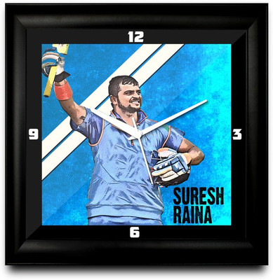 73% OFF on ShopMantra Suresh Raina Standing Ovation Quote Square Analog Wall Clock Black