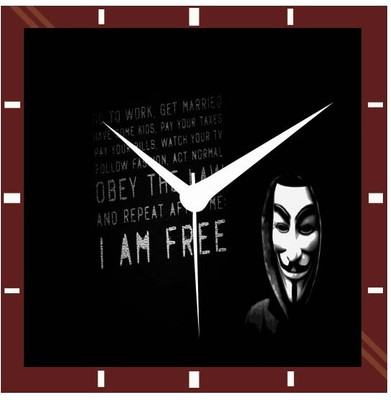 50% OFF on Moneysaver Anonymous Analog Wall Clock Multicolour