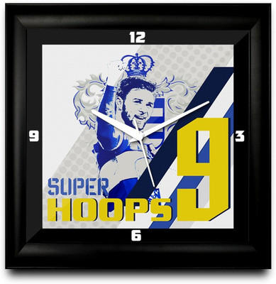 73% OFF on ShopMantra Charlie Austin Footballer Square Analog Wall Clock Black