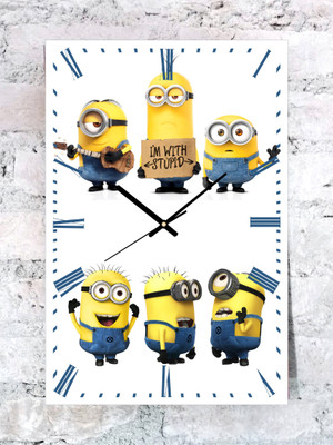 46% OFF on Kwardrobe I Am With Stupid Analog Wall Clock White