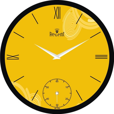 62% OFF on Regent Yellow Orange Analog Wall Clock Black 62% OFF on Regent Yellow Orange Analog Wall Clock Black
